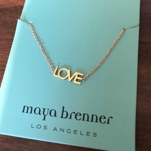 Maya Brenner rose gold LOVE bracelet